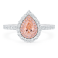 Lab Diamond Pink Pear Cut