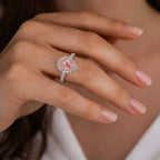 Lab Diamond Pink Pear Cut