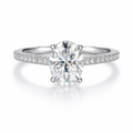 Moissanite Oval Ring