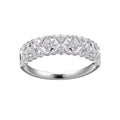 Delicate round lab-grown diamond wedding band
