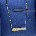 Round lab-grown diamond circle pendant necklace