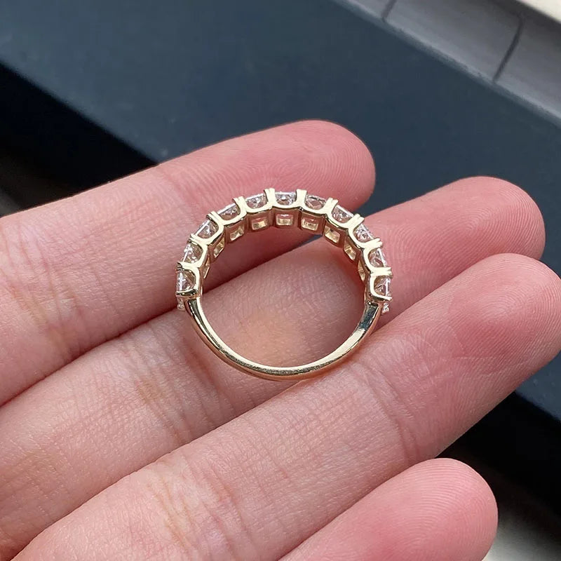 Lumière Azur Stellaire Wedding Band