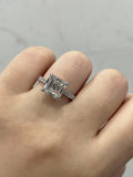 Lab-grown diamond accent ring in gold