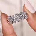Seven-stone oval lab-grown diamond anniversary band
