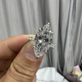 Marquise lab-grown diamond statement ring