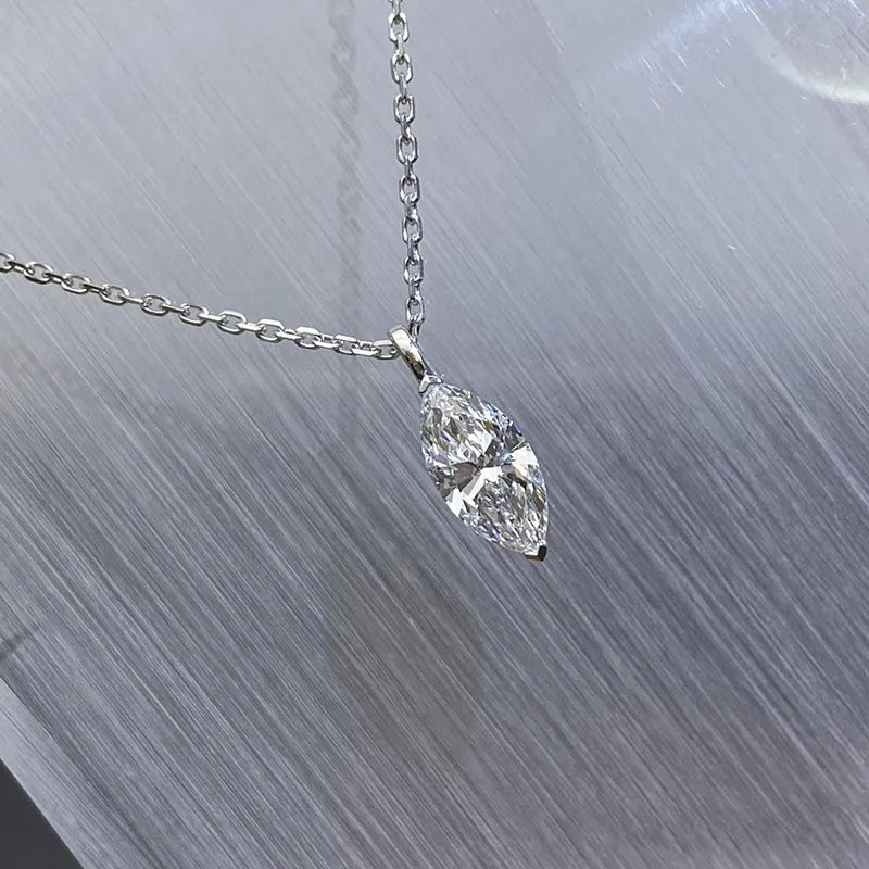 Diamond solitaire necklace design