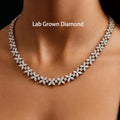 Marquise lab-grown diamond choker necklace