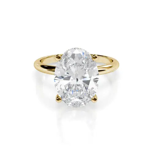 Oval diamond ring design