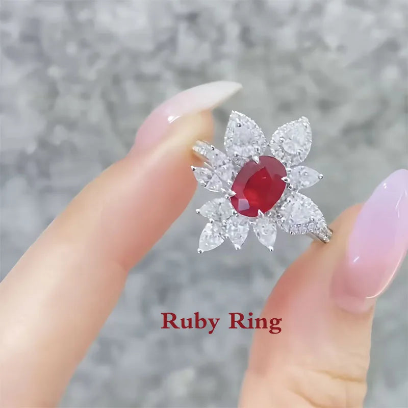 Lab-created ruby fine jewelry design