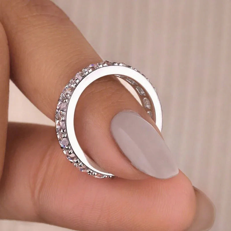 Lab-grown rose-cut diamond ring