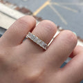 Eleven-stone radiant-cut lab-grown diamond band