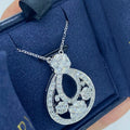 Radiant lab-grown diamond statement necklace